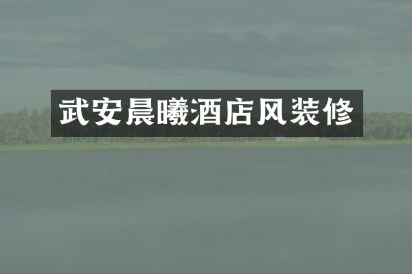 武安晨曦酒店风装修