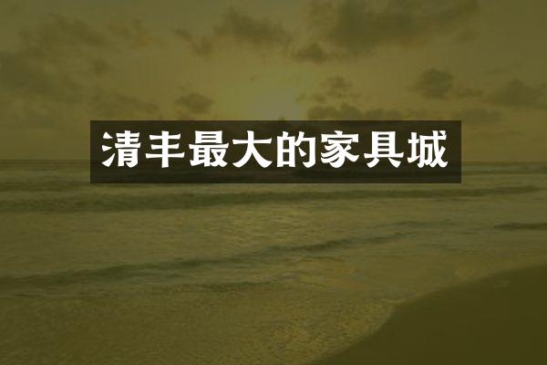 清丰最大的家具城