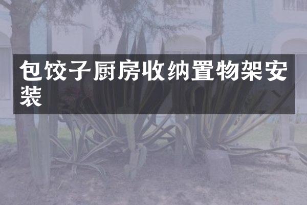 包饺子厨房收纳置物架安装
