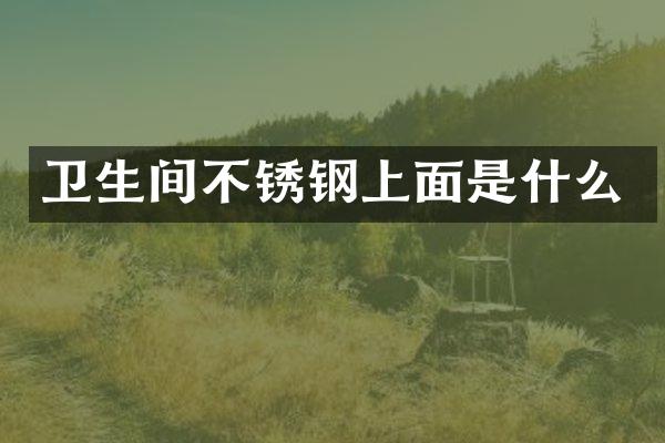 卫生间不锈钢上面是什么