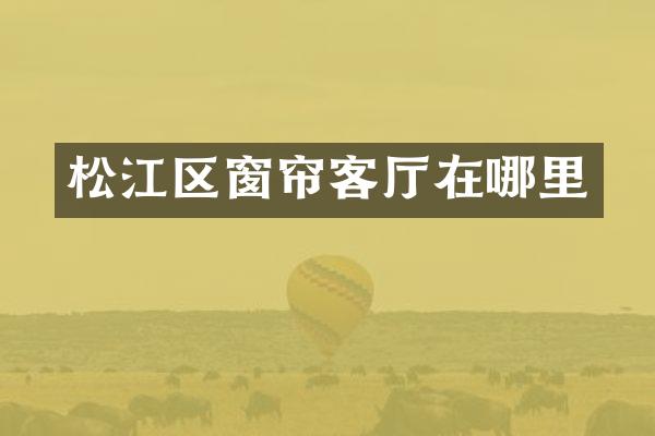 松江区窗帘客厅在哪里