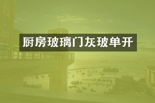 厨房玻璃门灰玻单开