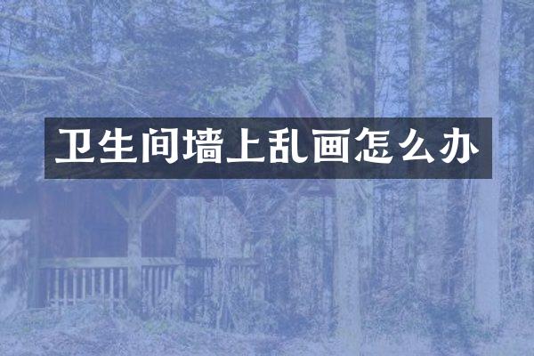 卫生间墙上乱画怎么办