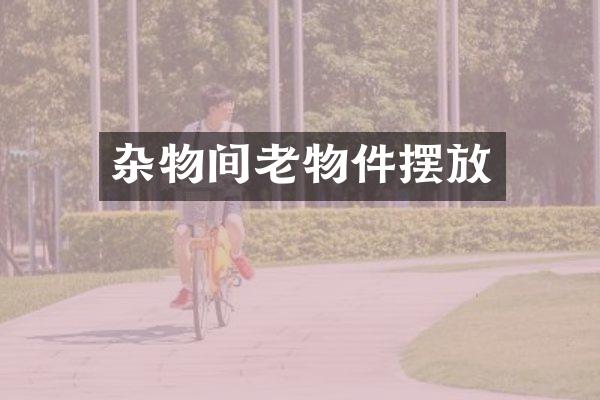 杂物间老物件摆放