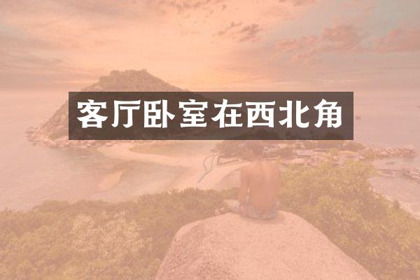 客厅卧室在西北角