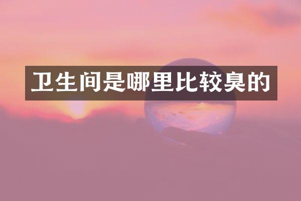 卫生间是哪里比较臭的