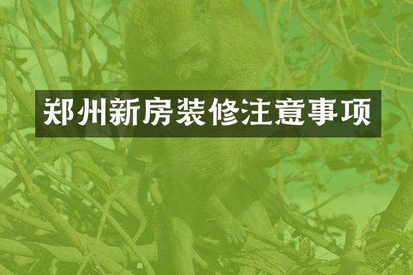 郑州新房装修注意事项