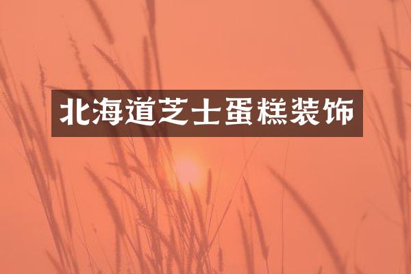 北海道芝士蛋糕装饰