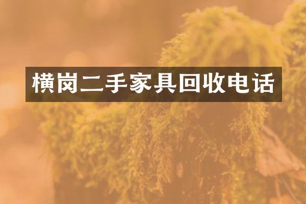 横岗二手家具回收电话