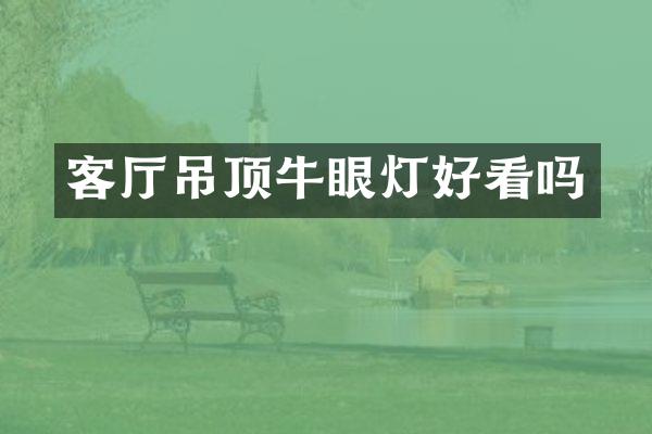 客厅吊顶牛眼灯好看吗