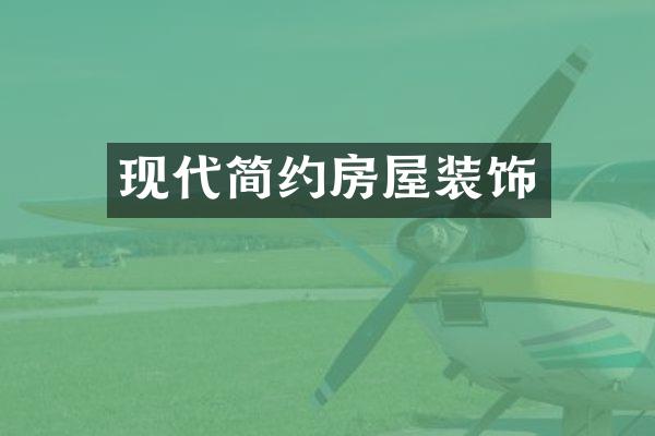现代简约房屋装饰