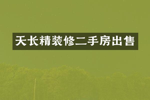 天长精装修二手房出售