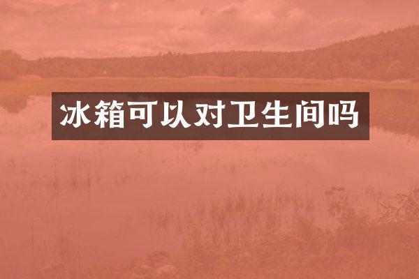冰箱可以对卫生间吗