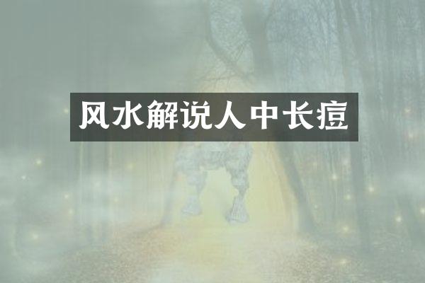 风水解说人中长痘