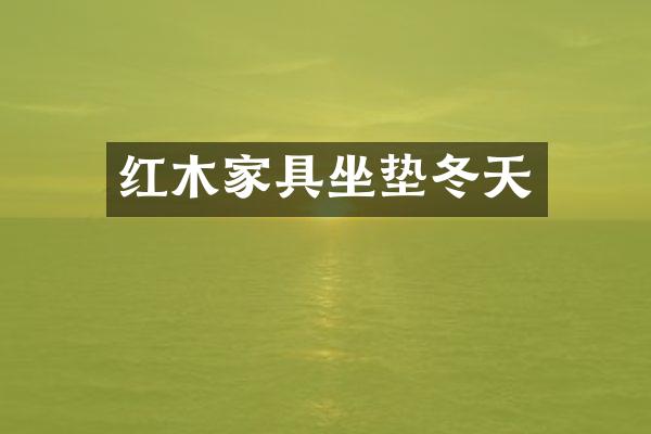 红木家具坐垫冬天