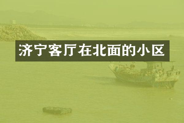济宁客厅在北面的小区