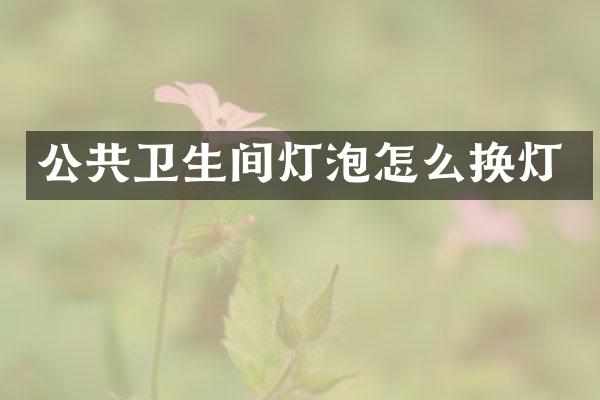 公共卫生间灯泡怎么换灯