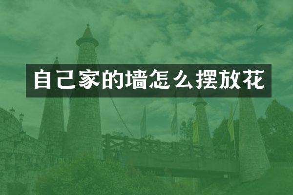 自己家的墙怎么摆放花