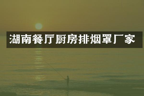 湖南餐厅厨房排烟罩厂家