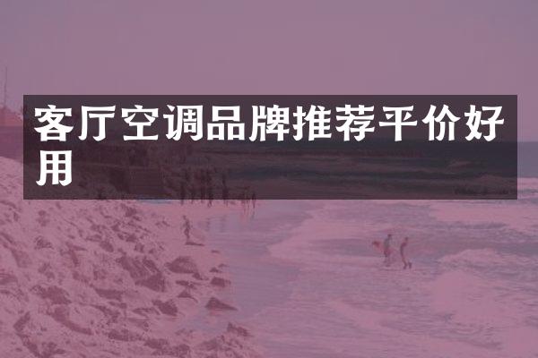客厅空调品牌推荐平价好用