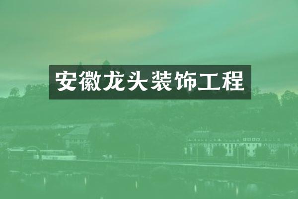 安徽龙头装饰工程