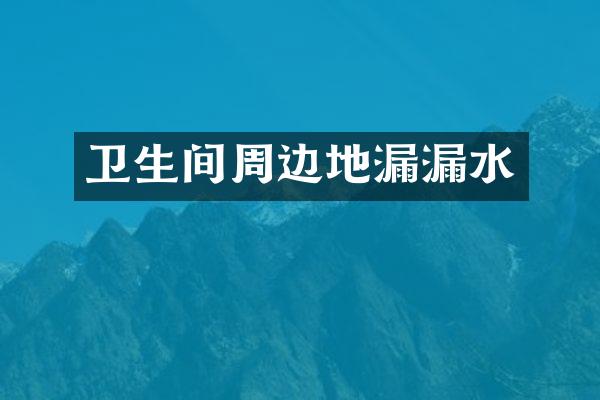 卫生间周边地漏漏水