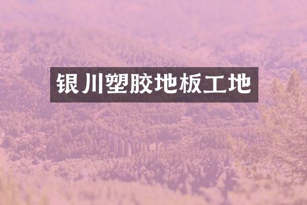 银川塑胶地板工地