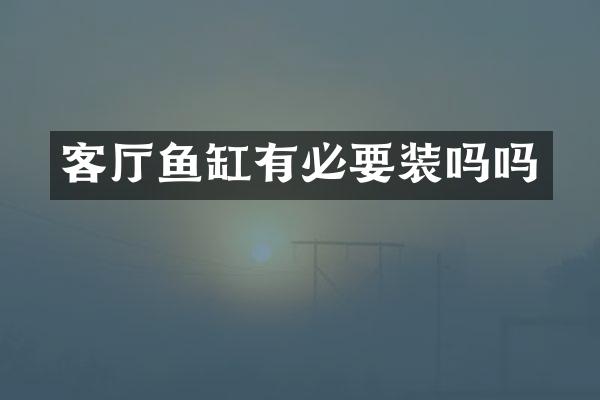 客厅鱼缸有必要装吗吗