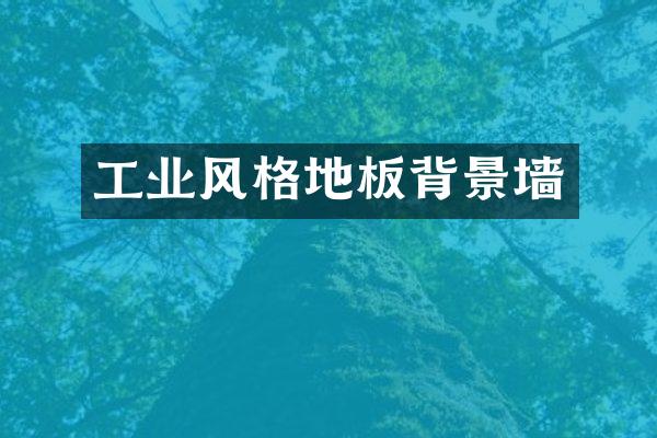 工业风格地板背景墙