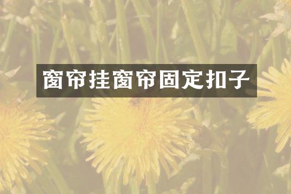 窗帘挂窗帘固定扣子