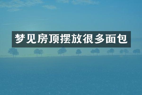 梦见房顶摆放很多面包