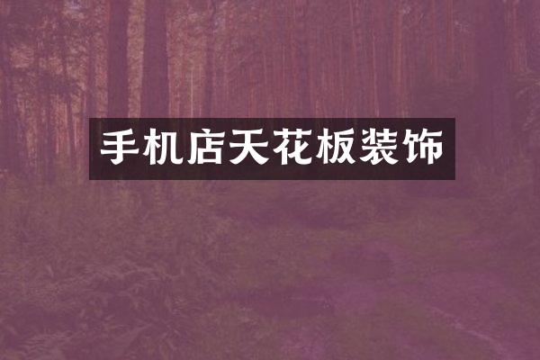 手机店天花板装饰
