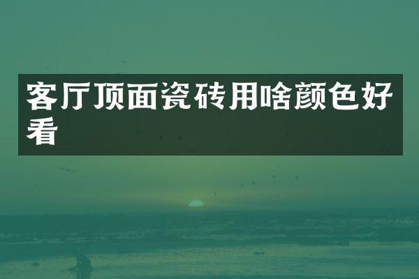 客厅顶面瓷砖用啥颜色好看