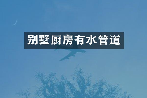 别墅厨房有水管道