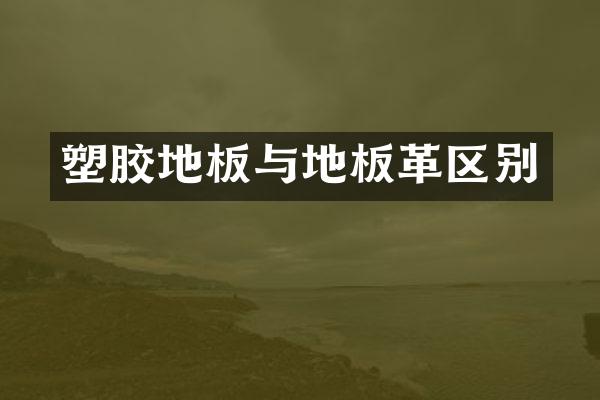 塑胶地板与地板革区别