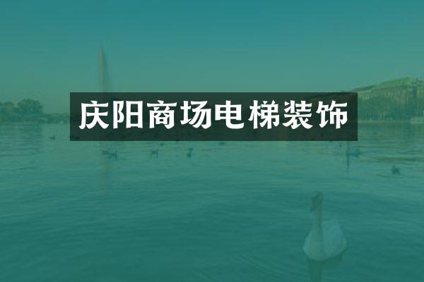 庆阳商场电梯装饰