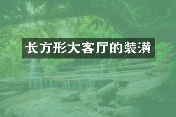 长方形大客厅的装潢