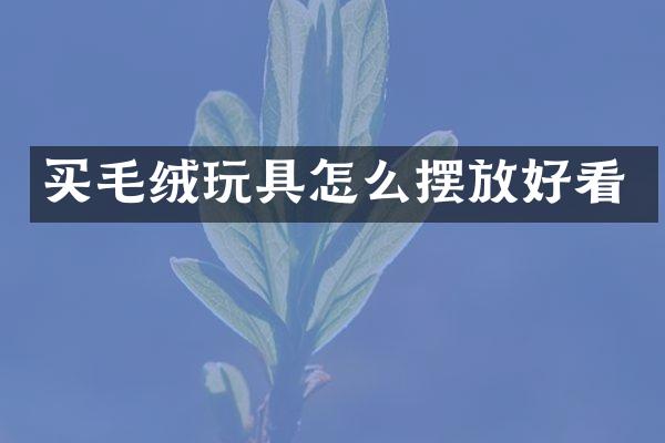 买毛绒玩具怎么摆放好看