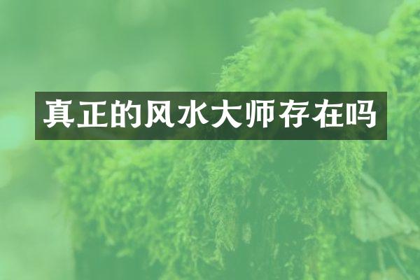 真正的风水大师存在吗