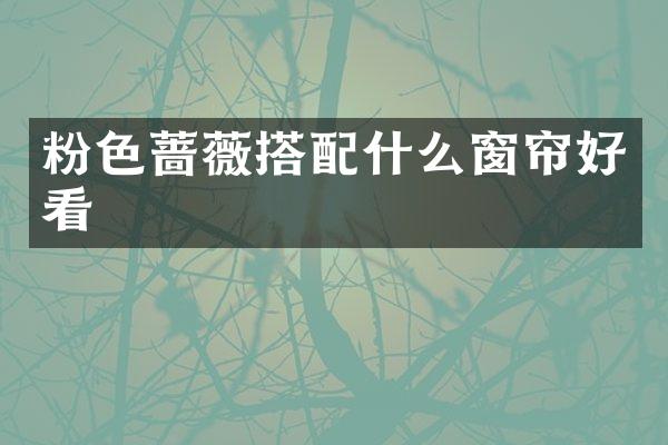 粉色蔷薇搭窗帘好看