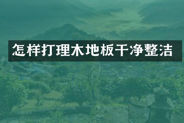 怎样打理木地板干净整洁