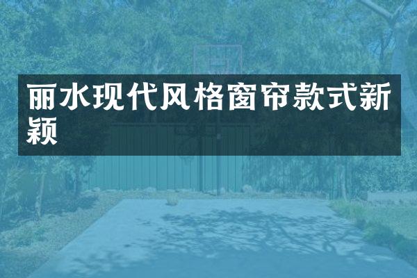 丽水现代风格窗帘款式新颖