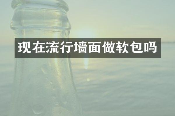 现在流行墙面做软包吗