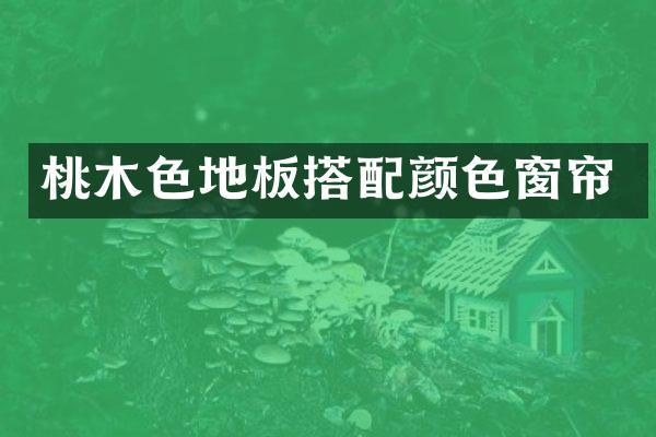 桃木色地板搭配颜色窗帘