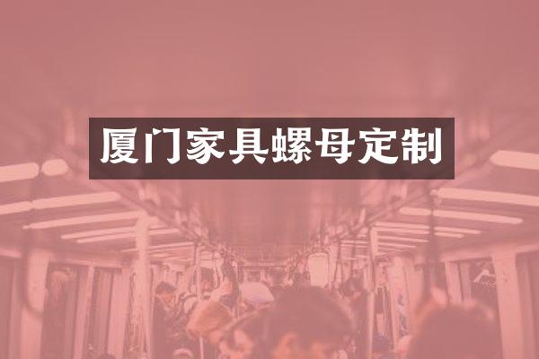厦门家具螺母定制
