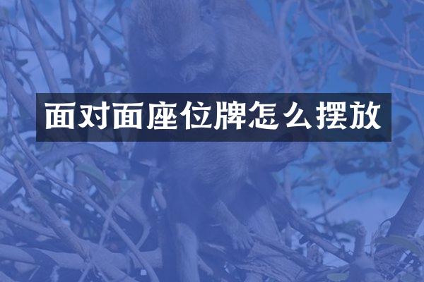 面对面座位牌怎么摆放