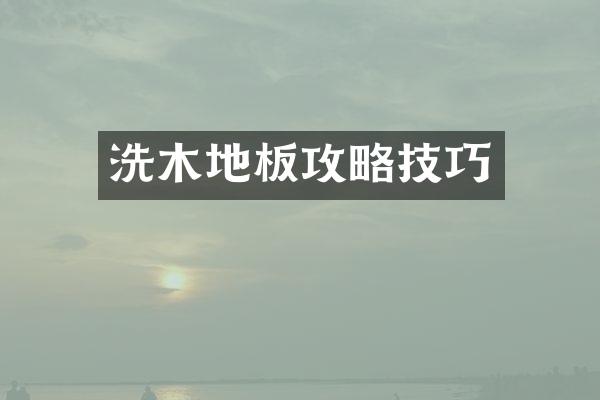 洗木地板攻略技巧