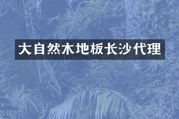 大自然木地板长沙代理