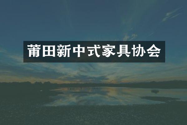 莆田新中式家具协会