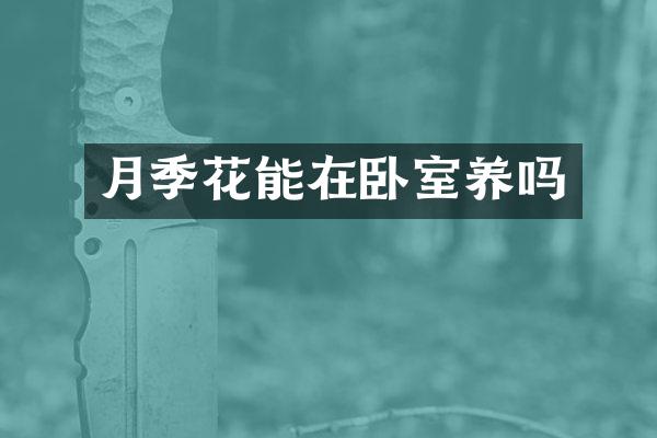 月季花能在卧室养吗